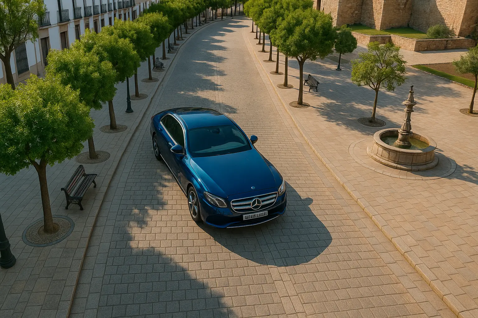 Taxi profesional esperando en Lucena